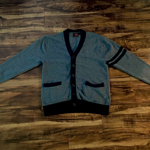 Blue Cardigan Sweater - Picture 2 of 6